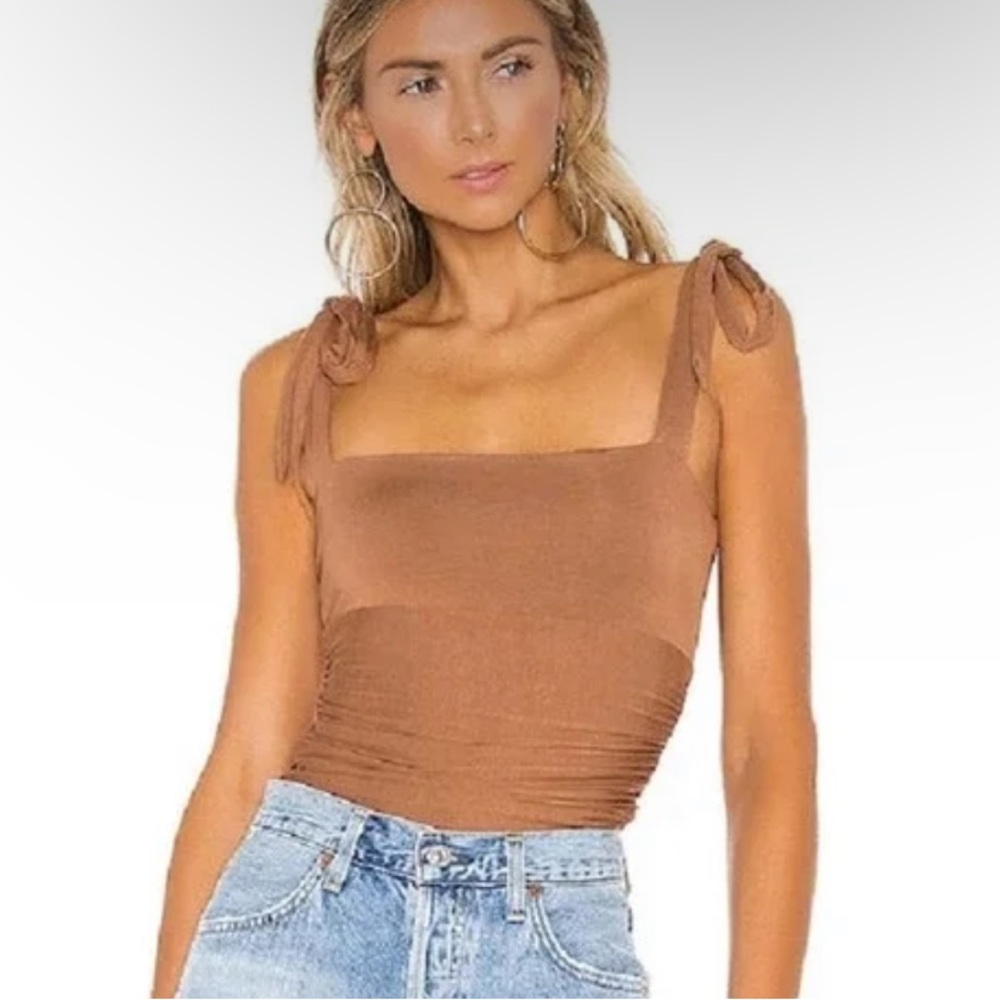 Majorelle Tie Cleo Bodysuit in Spice Size XS